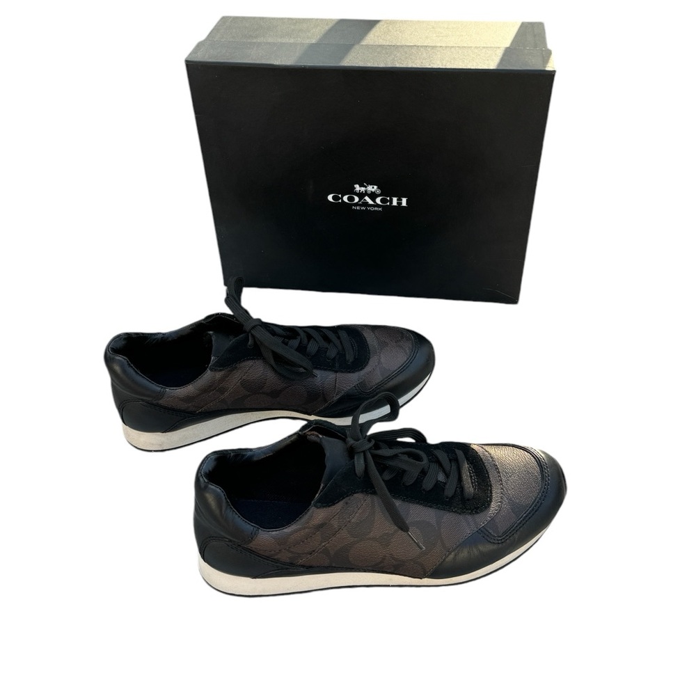 Coach Rebecca Women's Brown Leather Sneaker Shoes Size 7.5 M